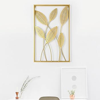 【中古】Wanddeko金属元素、Wandh?nger3D Kreative Blattform Wandschmuck Wandskulpturen、DekorF?rWandimmerHotel Hintergrund Wandverzierungen、83 *