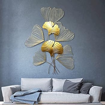 【中古】Wanddekoメタル、メタルWanddekoration GinkgoVerl?sst、Wandskulpturメタル、Einzigartge Deko TerrasseDeko WandReelief Abstrakt Geschenk D 31,456円