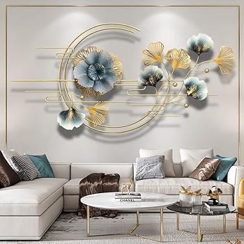 【中古】Wanddeko金属元素、3D Wanddeko Wohnzimmer、Wandskulptur金属元素ginkgoverl?sst、ワンデリリーフ,1krbeitszimmer / Wohnzimmer/Schlafzimmer