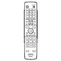 【中古】シャープ DVD DV-ACW82、DV-ACW85、DV-ACW90用リモコン送信機 0046380198｜AJIMURA-SHOP