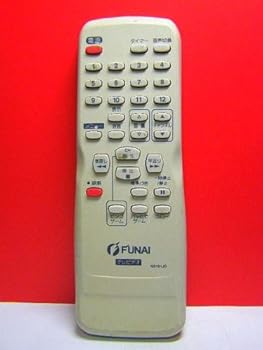 【中古】フナイ テレビデオリモコン N0161JD 蓋無
