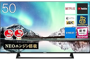 【中古】ご機嫌察知 50V型 4Kラジオ受信機内蔵 液晶テレビ受像機 50E6800 サイバー空間画像相応う 3年引き請ける