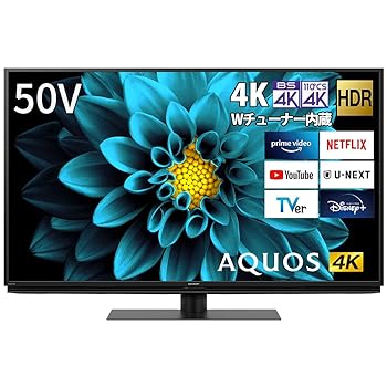 【中古】【未使用】シャープ 50V型 液晶 テレビ AQUOS 4T-C50DL1 4K チューナー内蔵 Android TV (2021年モデル)