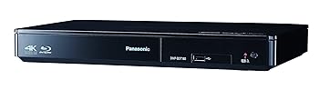 【中古】【未当て嵌める】パナソニック ブルーレイプレーヤー 4K引きあげるうつり変わり相応う DMP-BDT180-K サイバー空間映像 (YouTube, Netflix)相応う