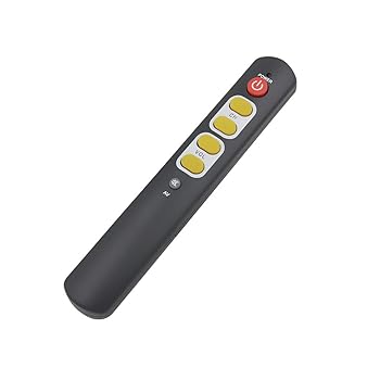 【中古】【未使用】学習リモコン リモコン 6ボタン付き 機能 設定不要 耐用 コントローラ 省エネ 電池式 シンプル TVリモコン 大きなボタンで押しやすさ 子供/高齢
