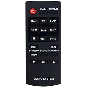 【中古】【未使用】N2QAYC000058 リモコン 交換用 パナソニック オーディオステレオシステムプレーヤー SC-HC27 SC-HC38 SC-HC58用
