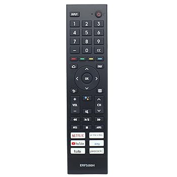 【中古】【未使用】ERF3J80H IRリモコン 交換用 Hisense TV U6G 55U6G 50U6G 65U6G 75U6G 50U68G 55U68G 65U68G 75U68G A6G 75A6G 43A6G 50A6G 55A6G 60A6G 65A6G 6