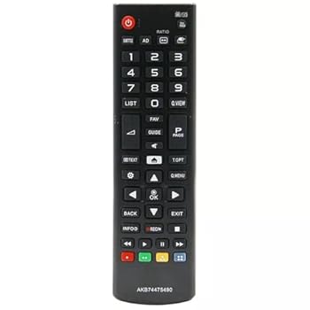 【中古】XINFUTE AKB74475490 交換用 LG LCD TV リモコン 32LH519U 32LH530V 43LH510V