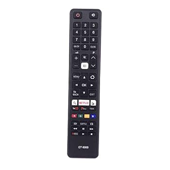 【中古】XINFUTE 交換用 CT-8069 東芝テレビリモコン 43L3653DB 43U6763DB CT8069用