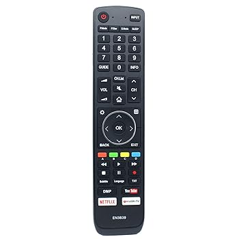 【中古】【未使用】Azwok EN3B39 リモコン 交換用 Hisense TV H45N5750 H50N5900 H50N6800 H55N6800 H55NU8700 H65N5750 H65N6800 H65NU8700 H70NU9700 H75N6 H7800