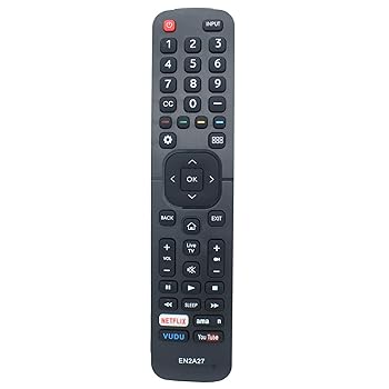 【中古】【未使用】EN2A27 リモコン 交換用 Hisense LED TV 40K368AW 55H6SG 55H6B 50H7GB 40H5C 43H5C 43H7C 50CU6000 50H5C 50H6C 50H7C 50H7GB1 50H8C 55H5H 6B
