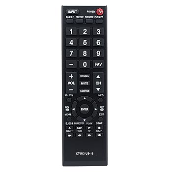 【中古】【未使用】CT-RC1RM-16 リモコン 交換用 Toshiba TV 28L110U 32L110U 32L220U 40L310U 43L310U 43L420U 49L310U 49L420U 50L420U 55L310U 65L350L 65L350L