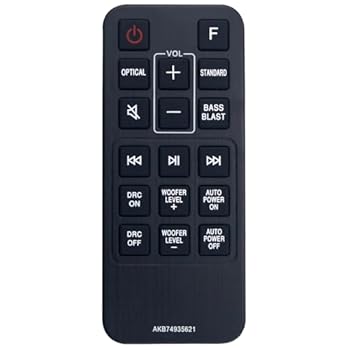 【中古】【未使用】AKB74935621 リモコン 交換用 LG SoundBar SPJ2BW SJ2 SPJ2B-W