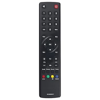 【中古】【未使用】RC3000M11 交換用リモコン TCL Kalley LCD TV TCL32D3270 TCL-32D3270 TCL42D10 TCL42D10F TCL32D3320 TCL-32D3320 TCL32E5300 TCL39D3320用 TCL