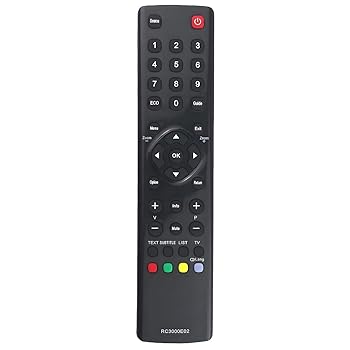 【中古】【未使用】RC3000E02 交換用リモコン TCL TV L32S4603 L32F393 L32F390C L32E3004 L32E3000C L32D3300C L32E3003 H32E4403 H32D402用 6 L39 F3300FC L39E30