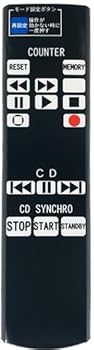 【中古】【代替リモコン31】防水カバー付 SONY RM-J600 互換 (TC-K600用)