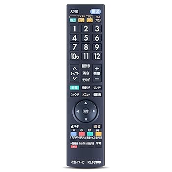 【中古】CLVIZCXOM テレビリモコン RL18908 for Mitsubishi 三菱テレビリモコン 【部品番号：M01290P18908】