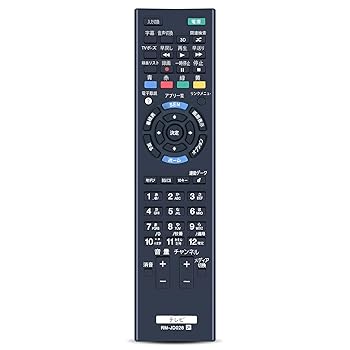 【中古】テレビ受像機遠隔操作 RM-JD028 ソニー取り替えっこ遠隔操作 ソニーテレビリモコン 991380373