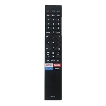 【中古】XINFUTE EN3A70Zは、HisenseスマートボイスTVリモコンNetflix YouTubeに適合。|AJIMURA-SHOP