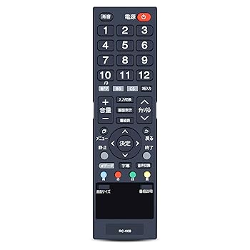 【中古】【未使用】テレビリモコン RC-008 for UNITECH ユニテクリモコン VISOLEリモコン LCB3205V LCB2006V LCB2005V LCB2404V LCB1904V対応