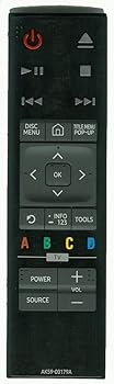 【中古】【未使用】AK59-00179A ブルーレイDVDプレーヤー リモートコントロール 交換用 サムスン AK59-00179A UBDK8500 UBD-K8500 RTAK5900179A UBDKM85C