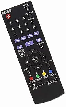 【中古】【未使用】AKB73896401 交換用リモコン LGブルーレイディスクDVDプレーヤー用