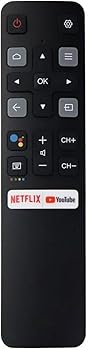 【中古】OEM 交換用リモコン TCL TV RC802V FNR1 Netflix YouTubeホットキー付き 32S6500A 65P8S 65P8 55P8S 55P8 55EP680｜AJIMURA-SHOP