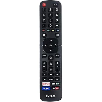 【中古】【未使用】交換用Hisense テレビリモコン EN-2A27 Hisense 4K LED スマートテレビ EN2A127H EN2A27HT EN2AN27H EN2AS27H EN2D27 EN33924HS EN33925A