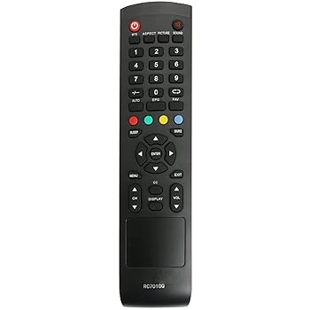 【中古】【未当て嵌める】RC7010Q 取り替えっこ用遠隔操作 Quasar LED TV Q32HST1 SQ3202 SQ5002 SQ5003用