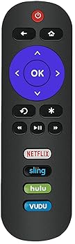 【中古】Element ROKUテレビ用ユニバーサル交換用リモコン - セットアップ不要