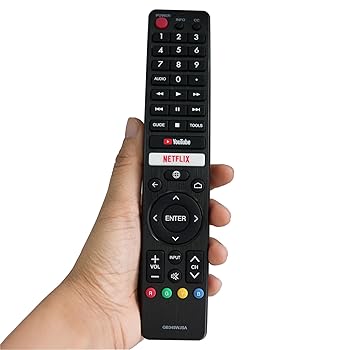 【中古】交換リモコン GB345WJSA GB346WJSA シャープ TV 4T-C70BK2UD Netflix YouTube