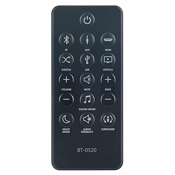 【中古】【未使用】JBL Bar BT-0520 JBLBARSBLKAM JBLBAR20AIOBLKAMオーディオスピーカー用の交換用リモコン。|AJIMURA-SHOP