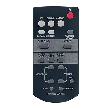 【中古】AIDITIYMI FSR64 ZG80730 交換用リモコン ヤマハ フロントサラウンドシステム サウンドバー YAS-152 ATS-1520に対応