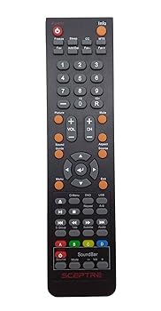 【中古】smartby新しいSceptreテレビDVDサウンドバーコンボリモートfor SceptreテレビDVDサウンドバーe243bd-fhd e246bd-fhd e325 e245bd-fhdu e325bv-hd