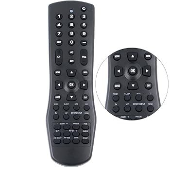 【中古】vr1リモートコントロールユニバーサルコントローラフィットfor VIZIO 098trabd1nevzu TV vx42l vx42lhdtv10 a vx42l hdtv10 a vw42l vw26l vw22l｜AJIMURA-SHOP