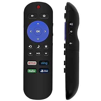 【中古】【未当て嵌める】取り替えっこ用遠隔操作 日立 Roku TV Netflix Hulu Sling Vue APP手がかり 43R80 49R80 55R80 65R80 49R81 55R81 60R70 49RH1 55RH1 32RC23 50RC6