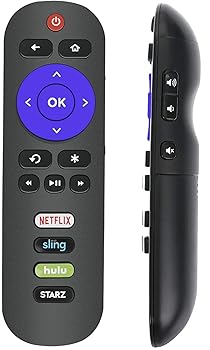 【中古】Hulu Netflix Sling Starzアプリショートカットキー付き添い人TCL Roku TV用遠隔操作