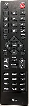 【中古】ZRC-400 リモコン 対応機種: DYNEX LCD TV DX-?37L200A12A DX-40L130A11 DX-40L150A11 DX-40L261A12 DX-?42E250A12 DX-46L150A11 DX-46L260A12