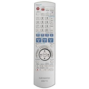 【中古】EUR7659YKO 交換用リモコン パナソニックDVDレコーダーDMR-ES15 DMR-ES30V DMR-E35V DMR-ES10用