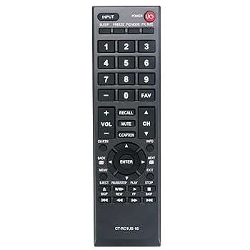 【中古】CT-RC1US-16 遠隔操作 東芝 LCD LED かっこ良いテレビ受像機 28L110U 32L110U 32L220U 40L310U 43L310U 43L420U 49L310U 49L420U 50L420U 55L310U 65L350