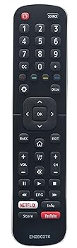 【中古】【未使用】Hisense TVリモコンEN2BC27K用交換リモコン