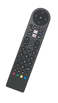 【中古】交換用リモコン SLD40A45RQ SLD40HG45RQ SLD50A45RQ WX15244 WX15284 WX15163 SLD32A30RQ SLD32A45RQ RCA スマートLED LCD HD UHD TV Netflix Vu