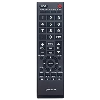 【中古】CT-RC1US-18 交換用リモコン 東芝LED TV 32L310U20 32L220U19 32L310U18 55L510U18 49L510U18|AJIMURA-SHOP