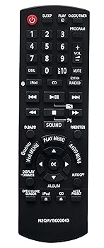 【中古】【未使用】Vinabty N2QAYB000643 交換用リモコン パナソニックコンパクトステレオシステム SC-HC55DB SC-HC35 SC-HC35DB SC-HC55 SA-HC55用｜AJIMURA-SHOP