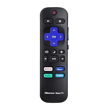 【中古】【未使用】Amtone (アムトーン) 交換用リモコン ハイセンス ROKUスマートテレビ用 Netflix Disney Hulu VUDUキー付き 50H4 55H4 48H4 40H4 R6070 50R7E 32H