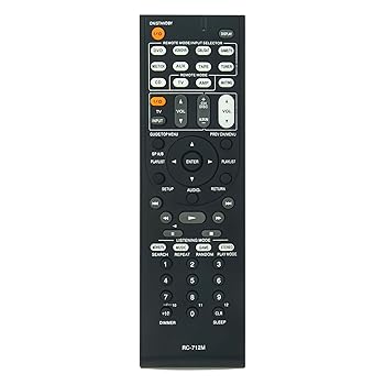 【中古】【未使用】RC-712M PERFASCIN 交換用リモコン Onkyo TX-SA606X AVレシーバー用