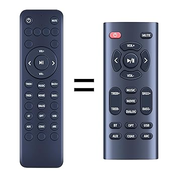 【中古】BESTISAN BESTISANサウンドバー交換用リモコン、80ワット、33.5インチサウンドバー。