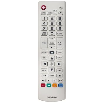 【中古】【未当て嵌める】取り替えっこ用遠隔操作 LG TV AKB74915397 22LJ4540 43LF5900 24LF454B 24LJ4540 43UF6400 28LJ4540 24LF4820 32LF595B 43UF644に相応う 30 433 UF6800 43 その他-家電