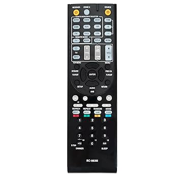 【中古】【未当て嵌める】RC-863M 取り替えっこ用遠隔操作 Onkyo AV受信システム HT-R2295 HT-S5600 HT-R592 HTS5600 HTR2295 HTR592 7.1-CH ホームシアターレシーバー相応う