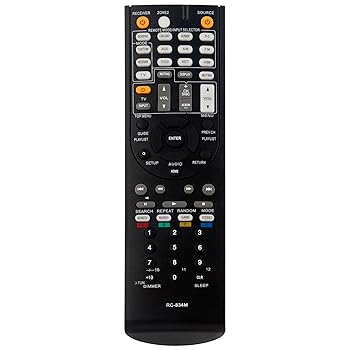 【中古】【未使用】RC-834M 交換用リモコン Onkyo A/V ホームシアターレシーバー TX-NR515 HTR791 HT-R791 HT-RC460 TXNR414 TX-NR414 TXNR515 HTS7500 HT-S7500 HT